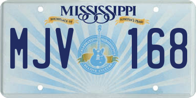 MS license plate MJV168