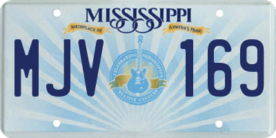 MS license plate MJV169