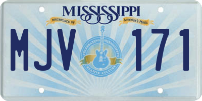 MS license plate MJV171