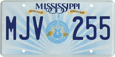 MS license plate MJV255