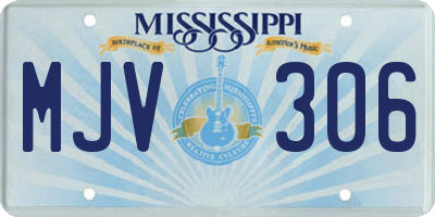 MS license plate MJV306
