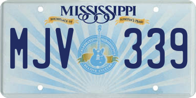 MS license plate MJV339