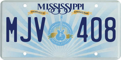MS license plate MJV408