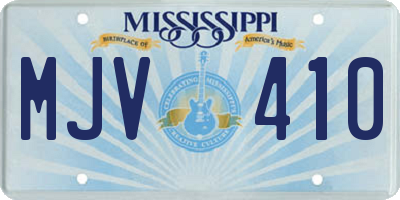MS license plate MJV410