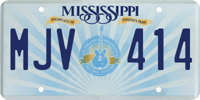 MS license plate MJV414