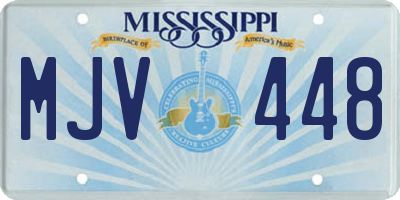 MS license plate MJV448