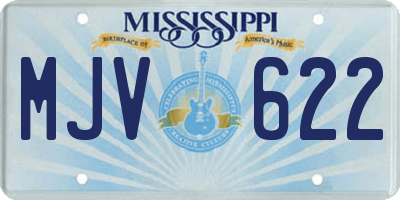 MS license plate MJV622