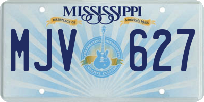 MS license plate MJV627
