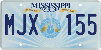 MS license plate MJX155