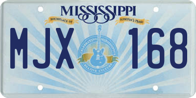 MS license plate MJX168