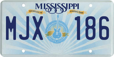 MS license plate MJX186