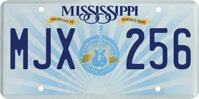 MS license plate MJX256