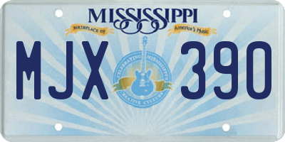 MS license plate MJX390