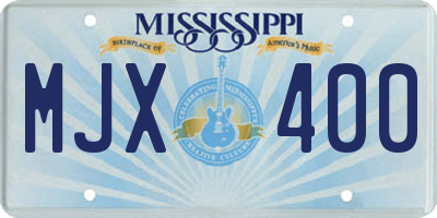 MS license plate MJX400