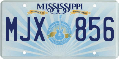 MS license plate MJX856