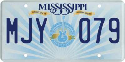 MS license plate MJY079