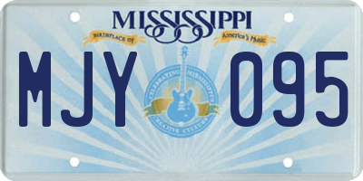 MS license plate MJY095