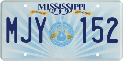 MS license plate MJY152