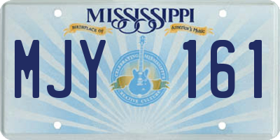 MS license plate MJY161