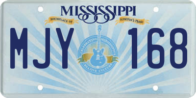 MS license plate MJY168