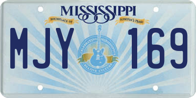 MS license plate MJY169