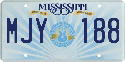 MS license plate MJY188