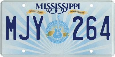 MS license plate MJY264
