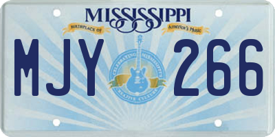 MS license plate MJY266
