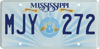 MS license plate MJY272