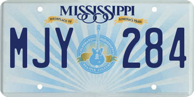 MS license plate MJY284