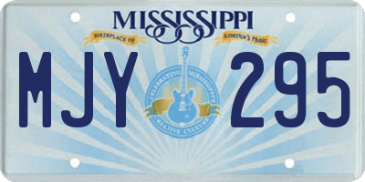 MS license plate MJY295