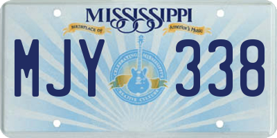 MS license plate MJY338
