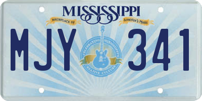MS license plate MJY341
