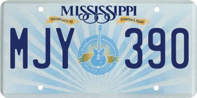 MS license plate MJY390