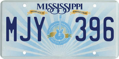 MS license plate MJY396