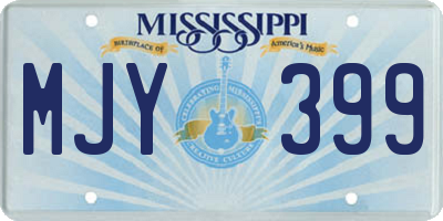 MS license plate MJY399