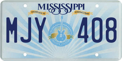 MS license plate MJY408