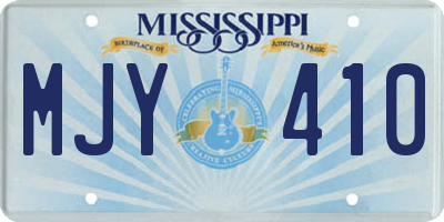 MS license plate MJY410