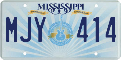 MS license plate MJY414