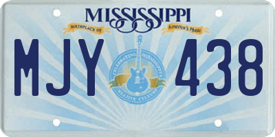 MS license plate MJY438
