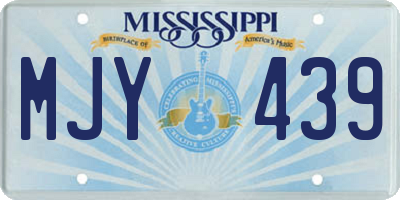 MS license plate MJY439