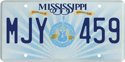 MS license plate MJY459