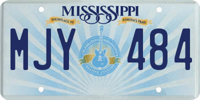 MS license plate MJY484
