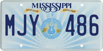 MS license plate MJY486