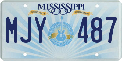 MS license plate MJY487