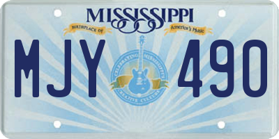 MS license plate MJY490