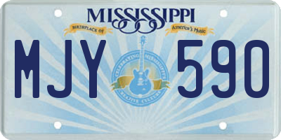 MS license plate MJY590