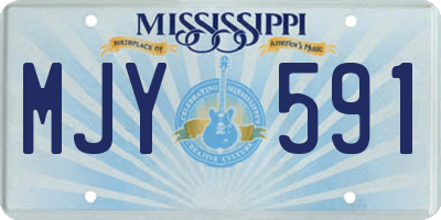 MS license plate MJY591