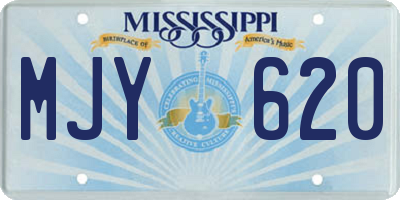 MS license plate MJY620