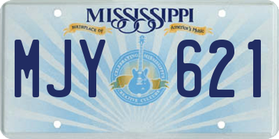 MS license plate MJY621